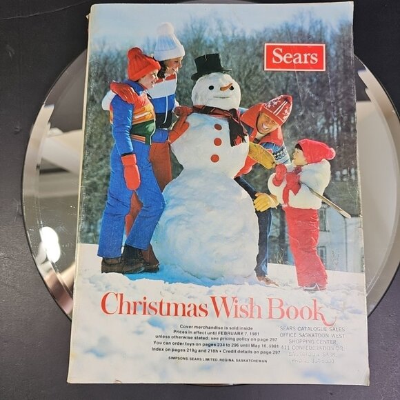 1980 Sears Christmas Wish Book Rare Cover Canada Good Condition - Picture 1 of 13